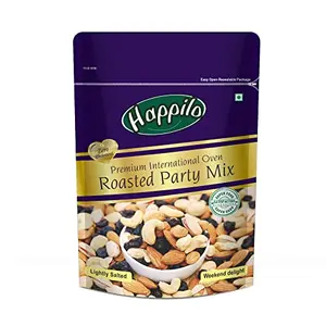 Happilo Premium International Salted Partymix 200g | Healthy Dry Fruits Snack | Contains Kaju Kishmish Badam & Pista | Oven Roasted Nuts | Source of Minerals & Vitamins