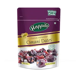 Happilo Premium International Omani Dates 680g Value Pack | Khajoor or Khajur Dry Fruit | Healthy & Nutritious Snack | Rich in Protein & Vitamins | Natural Sweetener