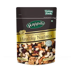 Happilo Premium International Healthy Nutmix 350g Value Pack | Mixed Dry Fruit & Healthy Snack | Nutritious | Snack Pack with high Protein & Calcium | Contains Kaju Badam Kismis Munakka & more
