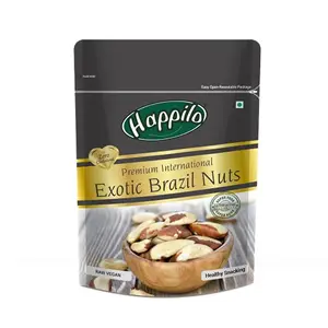 Happilo Premium International Exotic Brazil Nuts 150g Amazon/Brazilian Nut without Shell Healthy Crunchy Protein Snack 150 g (Pack of 1)