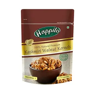 Happilo Premium 100% Natural Kashmiri Walnut Kernels 200g | Fresh & Unsalted Akhrot Giri | Quick Dry Fruit for Snacking | Rich in Antioxidant & Omega-3