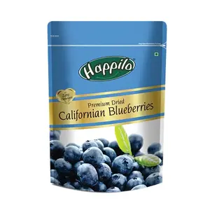 Happilo Premium Dried Californian Blueberries 150 g (Pack of 1) | Rich in Calcium and Vitamin K | Vegan Non-GMO & No Preservatives | Ideal For Snacking