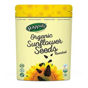 Happilo Premium Roasted & Salted Sunflower Seeds 250g | Dry Roasted Sunflower Seeds for Eating | Healthy Diet Snacks | High in Fibre & Protein | Oil-Free | Rich in Superfood & Antioxidant