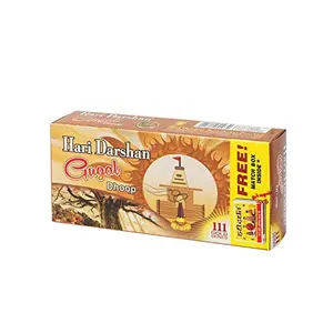 Hari Darshan Gugal Dhoop Dry stciks Easy to use for Daily Pooja Need (Pack of 2 10 Sticks in Each)