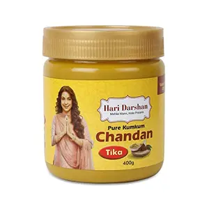 Hari Darshan Kumkum Pure Chandan Tika Paste 400g