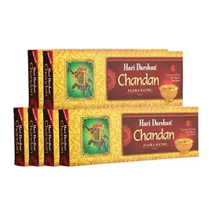 Hari Darshan Chandan Flora Agarbatti Premium Sandal Wood Incense Sticks(Pack of 6 60 Sticks in Each)
