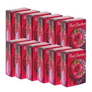 Hari Darshan Rose Dhoop (16 Sticks Pack of 12)