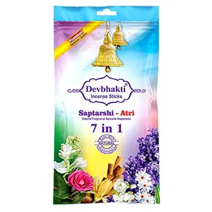 Pitambari Devbhakti Saptarshi Atri Agarbatti/Incense Stick Packet 7 in 1 Combo Pack of 7 Different Fragrances