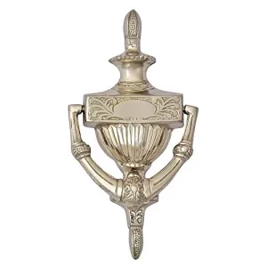 Large Brass Door Knocker Silver Color (6 Inches)