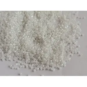 Ceylon White Round Rocailles/Glass Seed Beads (6/0-3.5 mm) (100 Grams) Standard Quality for  Jewellery Making Beading Arts and Crafts and Embroidery.