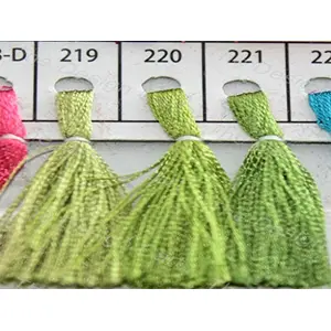 Olive Green Silk Embroidery Threads Color Shade 219 for Embroidery & Sewing Work (Pack of 6 Reels/Spools)