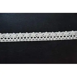 Cotton Lace Used for Trims Embroidered Laces Applique Sewing Supplies 10 m (Off White)