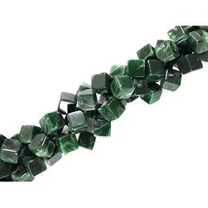 Green Cubical Resin Stones (10 mm 25 Pieces) Can Be Used for Jewellery Making Embroidery Art and Craft