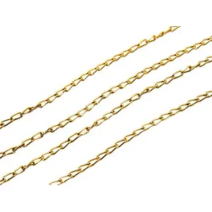 Long Hook Design Golden Metal Chain (2 Meters) Can be Used for Embellishing Handbags Garments and Craft Accessories