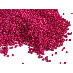 Opaque Pink Round Rocailles/Glass Seed Beads (8/0-3.0 mm 100 Grams) for  Jewellery Making Beading Embroidery Art and Craft