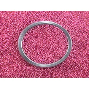Flamingo Pink Lustre Inside Preciosa Round Seed Beads (11/0-2.0 mm) (100 Grams) - for Embroidery Beading Jewellery Making Art and Craft