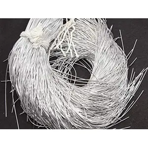 Dapka/Dabka/French Wire for Aari Zardosi Embroidery and Jewellery Work in Silver Color (400 Grams)