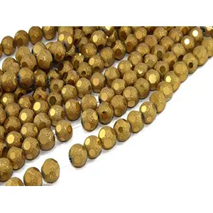 Shimmer Designer Crystal Beads (8 mm) 1 String - Used for Beading Jewellery Making Beading and Embroidery