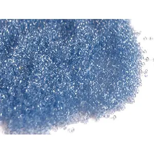 Transparent Sapphire/Light Blue Round Rocailles/Glass Seed Beads (8/0-3.0 mm 450 Grams) Standard Quality for  Jewellery Making Beading Embroidery Art and Craft