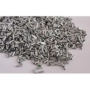 Metallic Silver Pipe/Bugle Beads/Glass Seed Beads (9.0 mm) (100 Grams) Standard Quality for  Jewellery Making Beading Arts and Crafts and Embroidery.