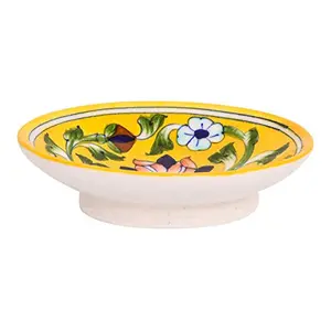 Ceramic Unique Handmade Decorative Soap Dish (13 cm x 10 cm x 3 cm ABAPJ24)