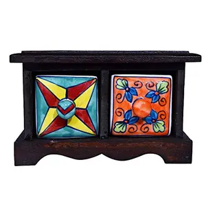 Wooden Handicraft Box Drawer Set
