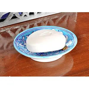Handmade Blue Ceramic Craft Soap Dish Ceramic Soap Bar