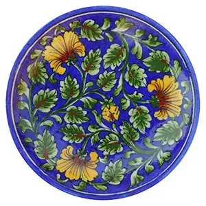 Ceramic Art Pottery Ceramic Decorative Wall (Multi-Color 15 cm x 15 cm x 3 cm)