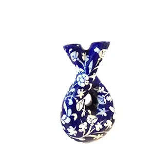 Handmade Ceramic Decorative Flower Pot Vase Blue