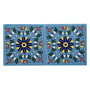 Ceramic Handmade Tiles Pack of 2 (6 Inch)