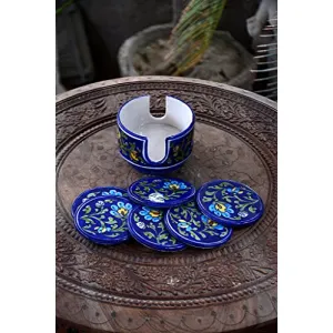 Ceramic Coaster Multicolour -Set of 6