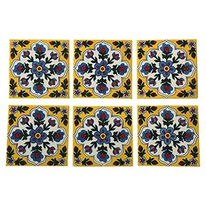 Ceramic Handmade Tiles Pack of 6 (6 Inch)