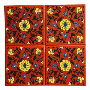 Ceramic Handmade Tiles Pack of 6 (6 Inch)