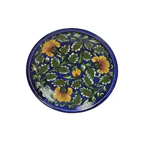 Ceramic Wall Decorations Pottery Plates (Blue)