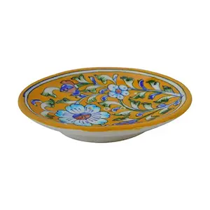 Ceramic Soap Dish (12.5 cm x 10 cm x 3 cm Yellow)