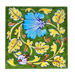 SHRIYAM CRAFT Decorative Ceramic Tiles for wall (10x10x10 cm Multicolour)