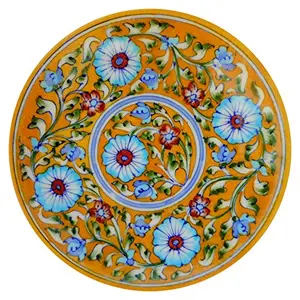 Handmade Ceramic Decorative Wall Hanging Plate (Multicoloured)