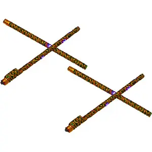 Multicolor Rajawadi Lighting Dandiya Garba Sticks LED Dandiya 14 Inches in Pair Pack of (1)