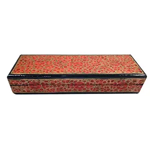 India Meets India Handicraft Papier Mache Treasure BoxTrinket Box Mini Storage Chest Jewelry Best Gifting Made by Awarded Indian Artisan