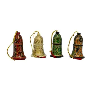 Hanging Bells Set of 4 - Classic Kashmiri Paper Mache