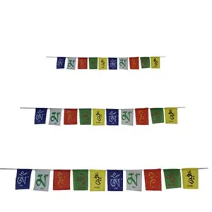 Combo of Tibetian Buddhist Prayer Flags for Home Car and for Motorbike