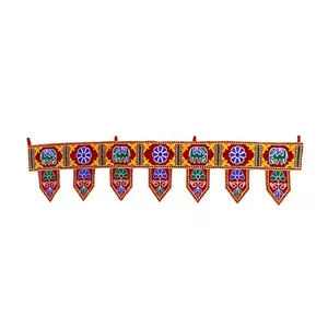 Velvet Door Toran/Traditional Bandanwar for Home Decor/Multicolor