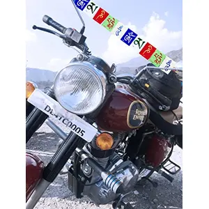 Province of Love Buddhist Prayer Cotton Flags for Motorbike(Multicolour)