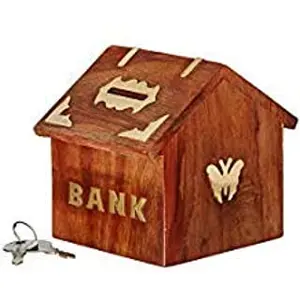 Wooden Money Collector Bank