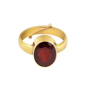 Brown Gomed/Hessonite Stone Ring for Men and Women