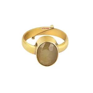 Pukhraj Yellow Sapphire Gemstone Ring for Men & Women