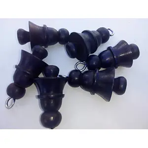 Made Wooden Coloured Bells 6peicesul