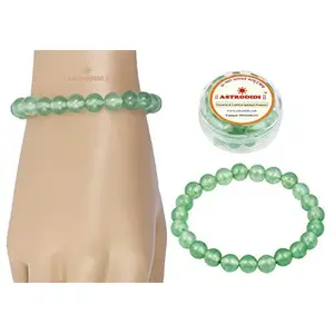 Green Onyx Gemstone Bracelet (Handmade & Stretchable)