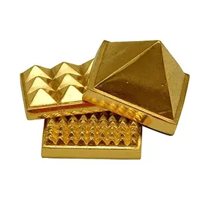 Mix Metal Three Layer 3 Stage Multi Layer Pyramid (Golden Color)