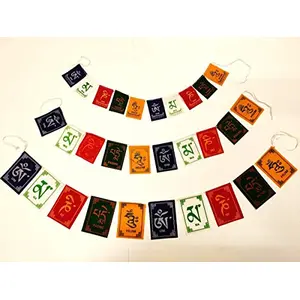 Buddhist Prayer Flags for Motorbike/Bike and Cycle (Pack of 3) (Size MediumLargeExtra Large)